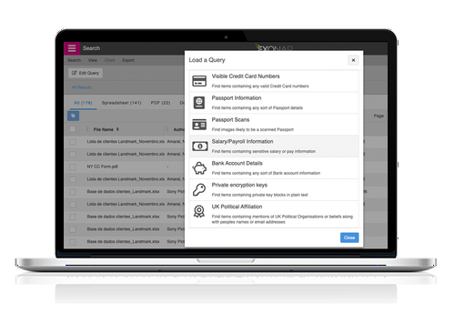 Exonar Reveal Data Discovery Software Search Query Exonar Reveal Data Discovery Software Search Query